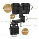 π₯ Car Cup Holder with 15W Wireless Charging β Fast & Secure Mountπβ