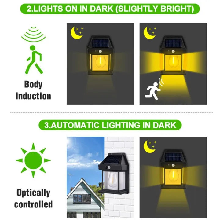 Solar Outdoor Wall Lamp