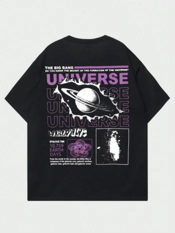 Big Bang Universe Graphic T-Shirt – Men's Loose Fit Streetwear Tee