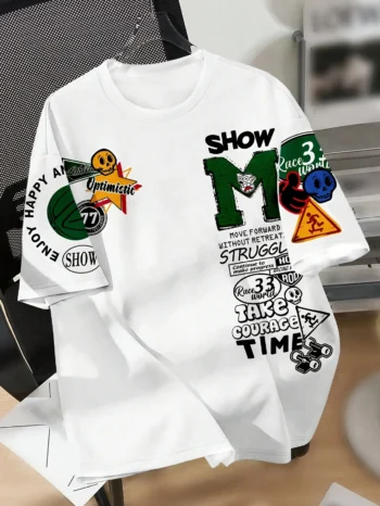 3D Loose Fit Printed T-Shirt – Men’s Summer Streetwear Tee