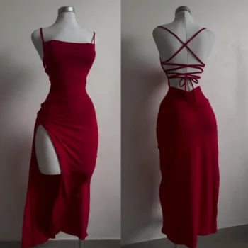 Summer Halter Bodycon Women Dress – Spice Girl Style Maxi