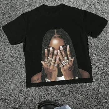 Bling Girl Graphic Tee | Black Streetwear T-Shirt